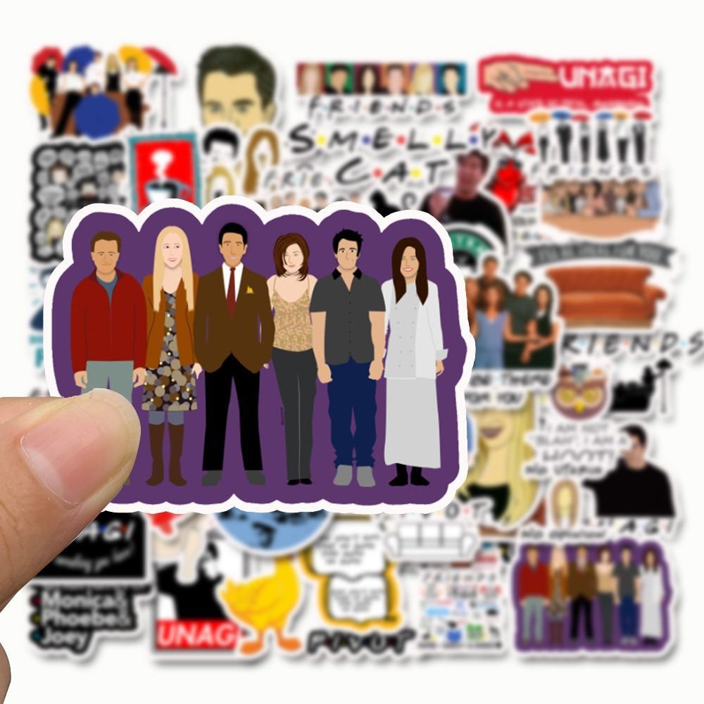 50 Sheets Friends TV Show Graffiti Waterproof Sticker