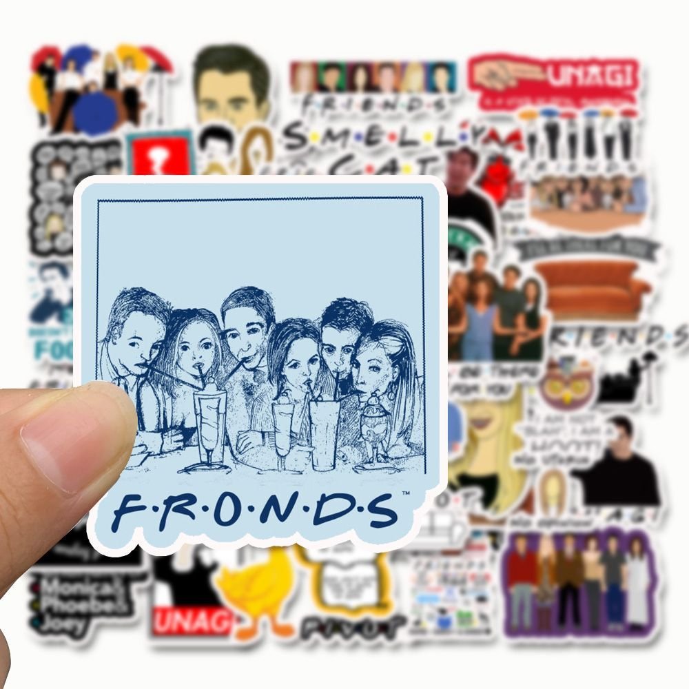 50 Sheets Friends TV Show Graffiti Waterproof Sticker