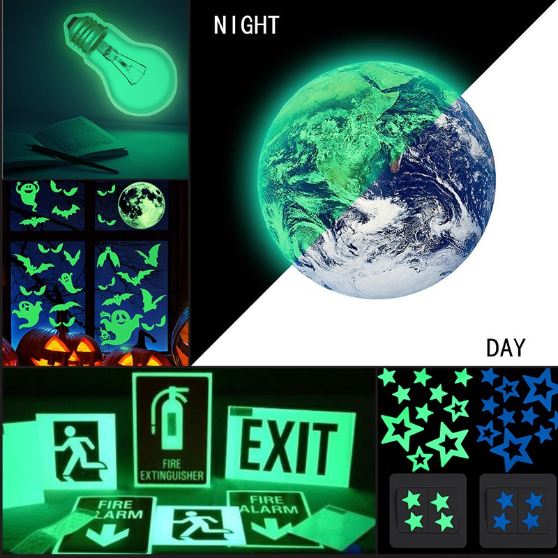 New Product Kids Bedroom Fluorescent Stars Glow Wall Stickers Stars Luminous Glow Sticker Color
