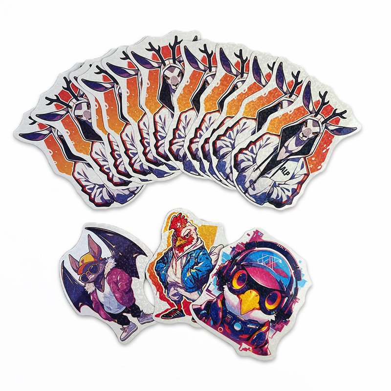 Custom Waterproof Vinyl Die Cut Stickers Label Logo Printing With Image Logo Personalized Customized Logo sticker For Business
