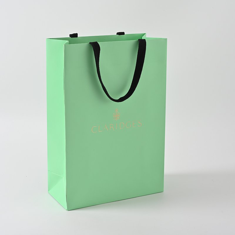 Custom Logo Printed Grocery Packaging Craft Brown Kraft Paper Shopping Bag with Handle