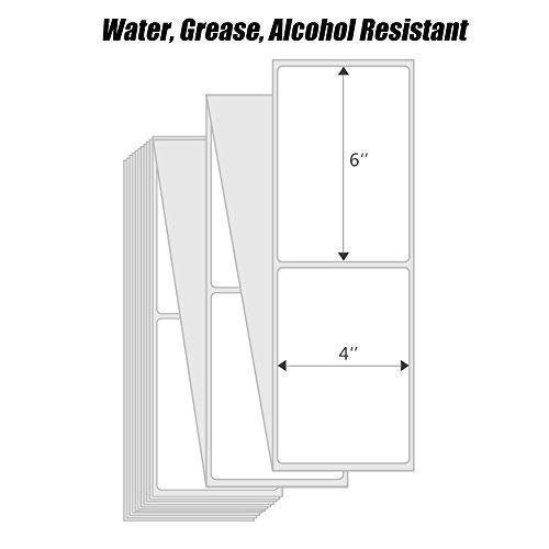 Folding thermal label sticker receiving address label roll invoice shape packaging label