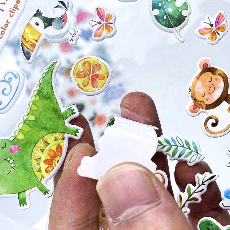 Personalized Custom 3D Journal Sticker Reusable Puffy Stickers