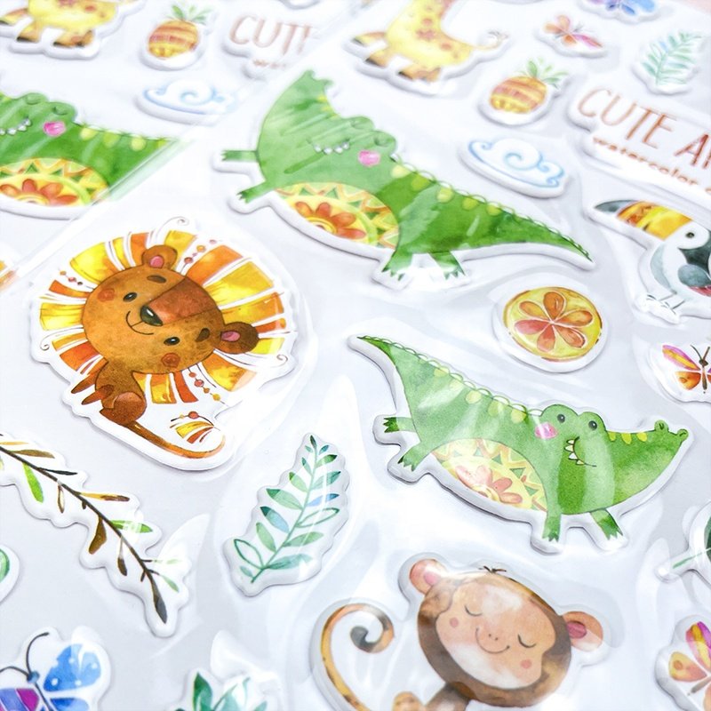 Personalized Custom 3D Journal Sticker Reusable Puffy Stickers