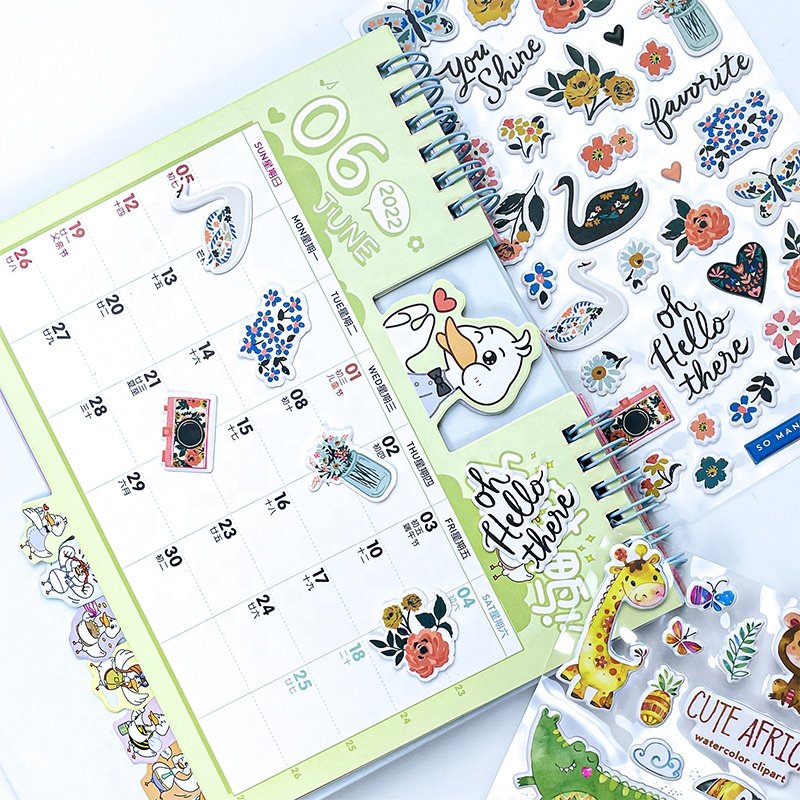 Personalized Custom 3D Journal Sticker Reusable Puffy Stickers