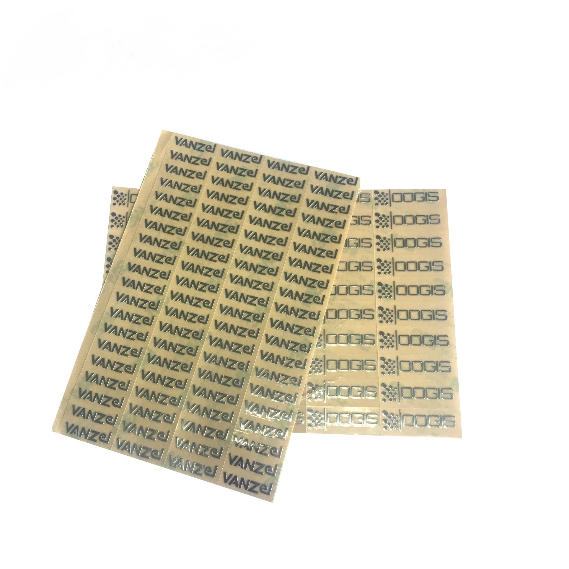 New Design High Quality Clear Logo Sticker Metal Label For Sunglasses Frames