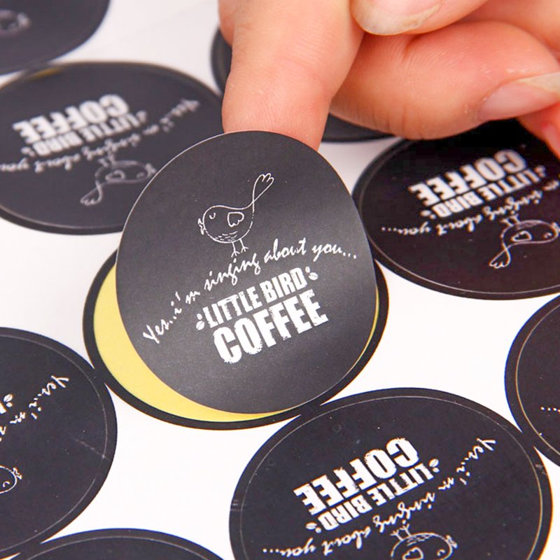 Custom Print Roll Plastic Waterproof Synthetic Paper Adhesive Vinyl PVC Round Circle Brand Product Packaging Label Logo Sticker