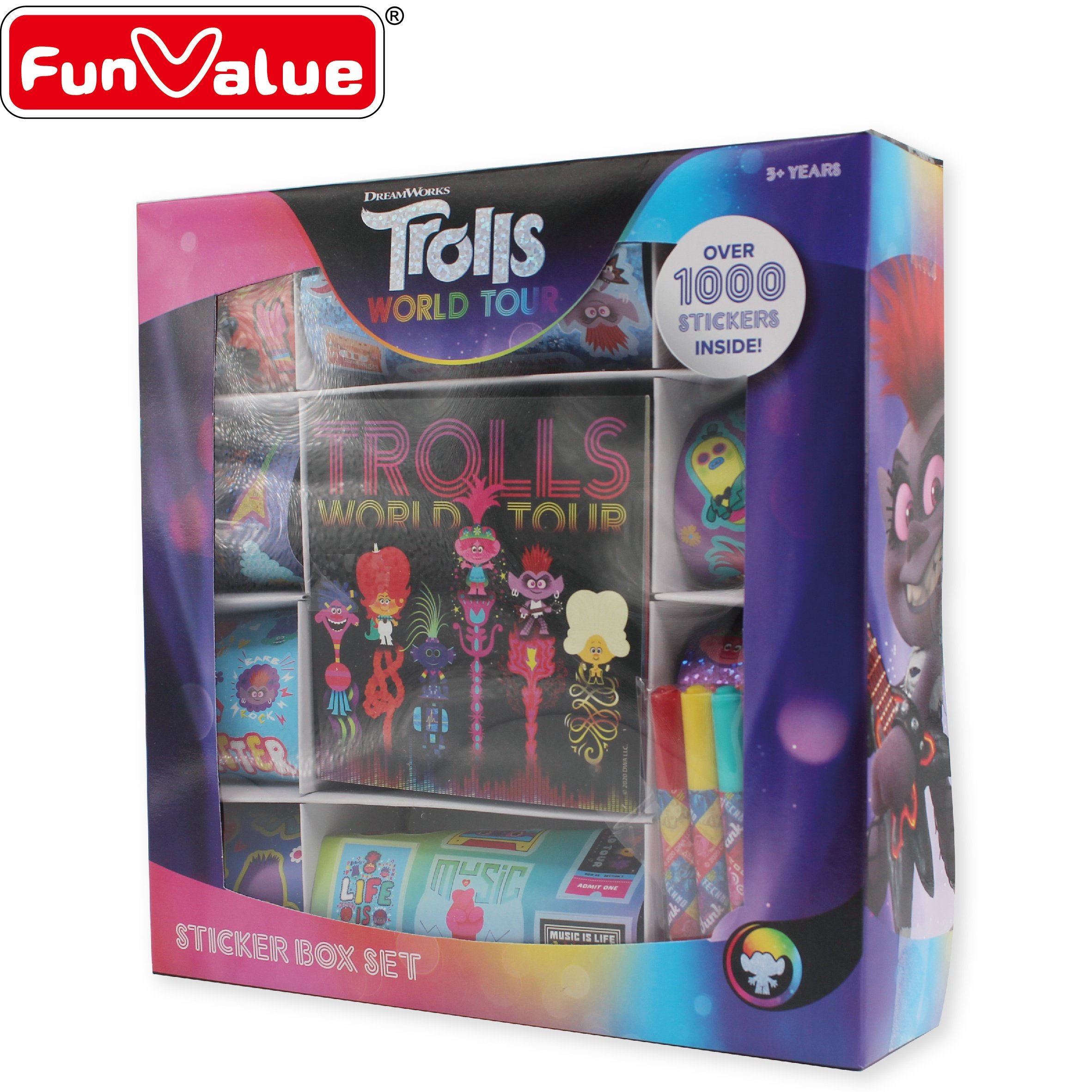 DIY Eco friendly Kids funny over 1000 pieces sticker box set