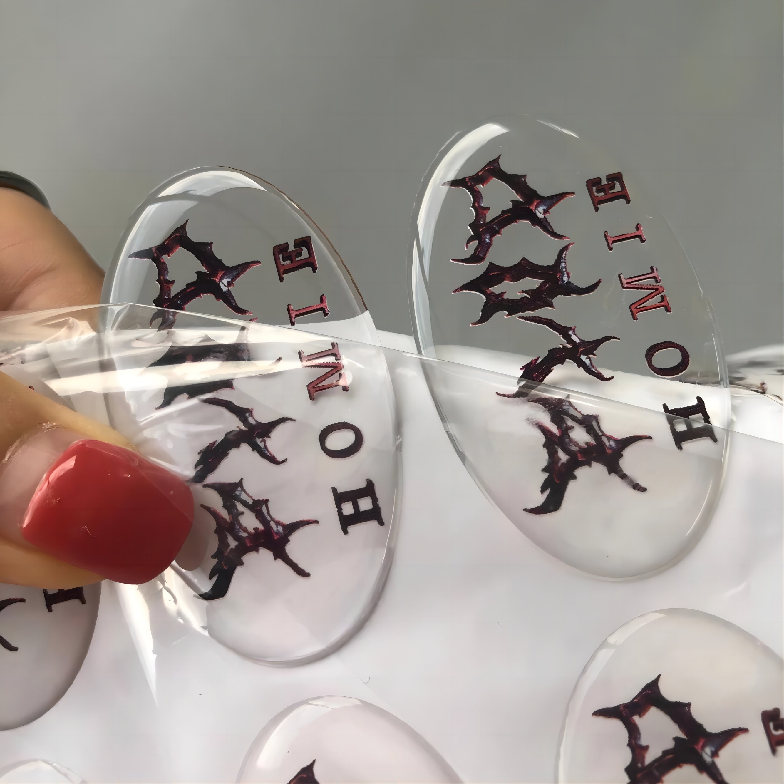 Strong Adhesive Epoxy Dome Sticker Custom Design Embossed 3d Logo Label Printing Clear Epoxy Resin Domed Stickers