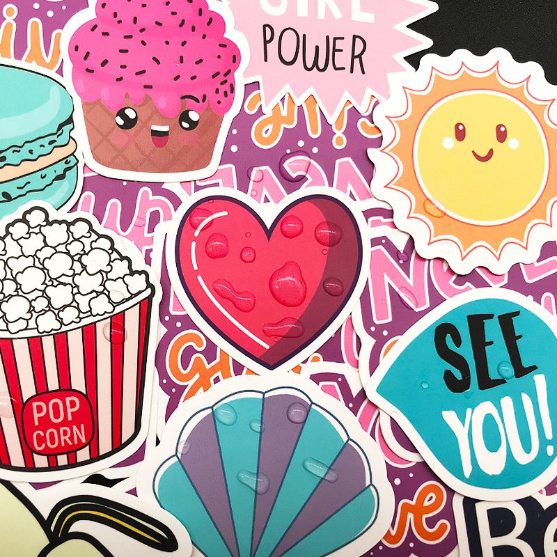 Custom Photo Stickers Birthday Party Wedding Decor Baby Shower Personalized Die Cut Gift Box Bag Labels DIY