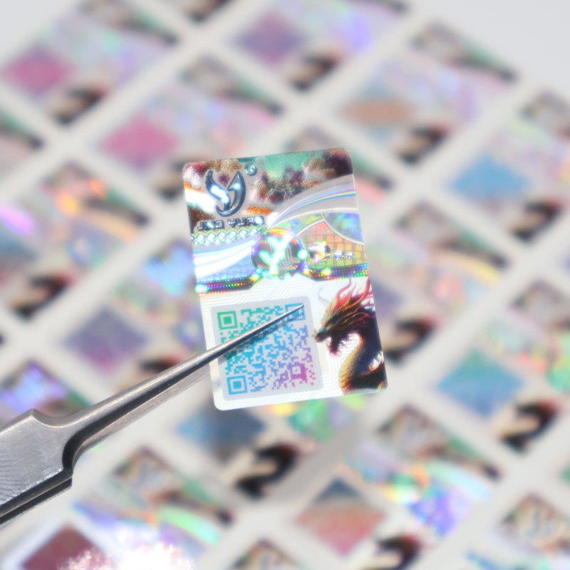 2 Inch Custom Holographic Round Thermal Laser Labels Security Adhesive Label A4 Transfer 3d Hologram Sticker Label