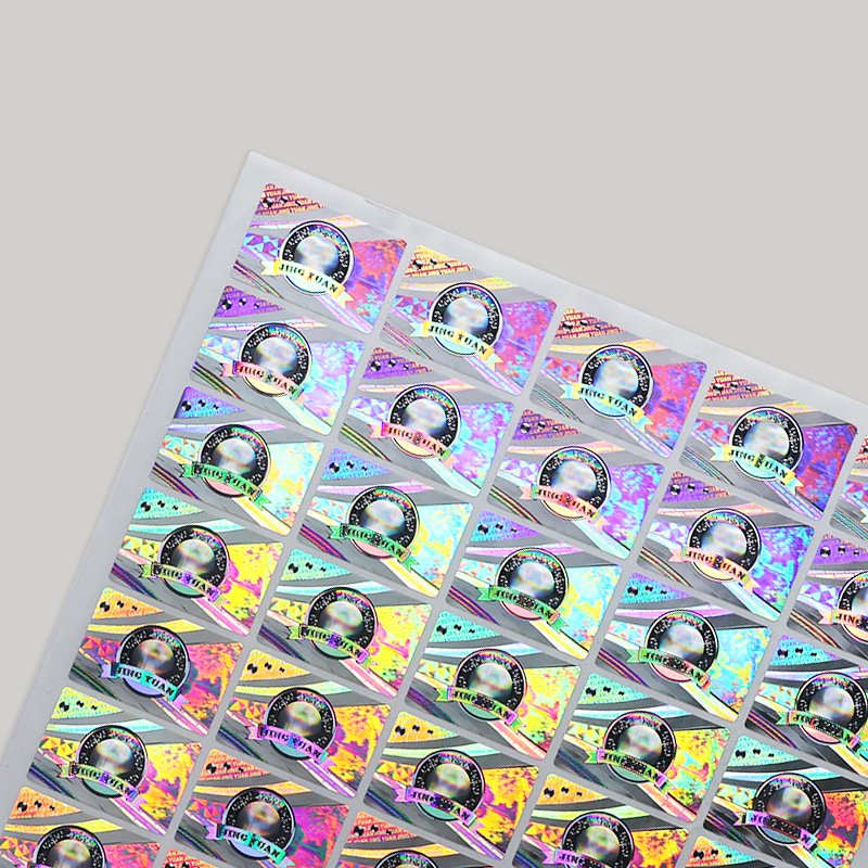 2 Inch Custom Holographic Round Thermal Laser Labels Security Adhesive Label A4 Transfer 3d Hologram Sticker Label