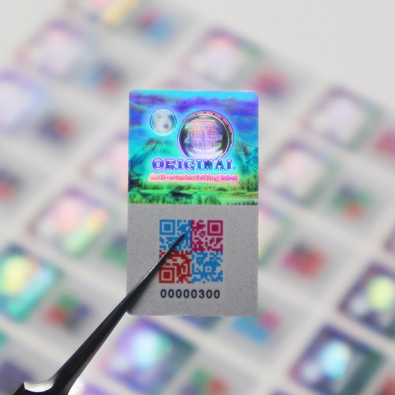 2 Inch Custom Holographic Round Thermal Laser Labels Security Adhesive Label A4 Transfer 3d Hologram Sticker Label