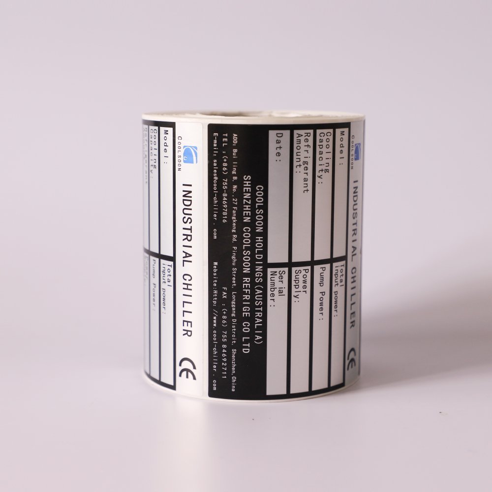 Custom Logo Printing High Temperature Resistant Label Matte Silver Labels Stickers Heat Resistant Label Electrical Stickers