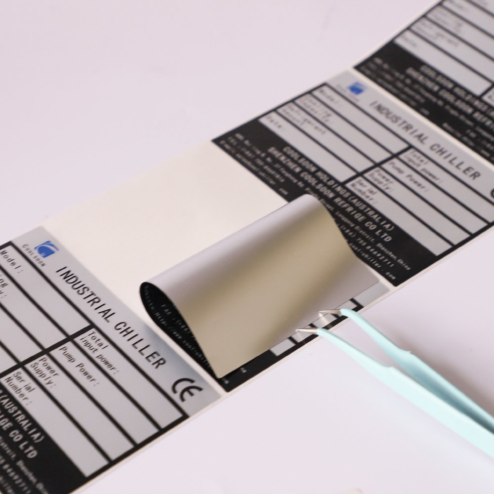 Custom Logo Printing High Temperature Resistant Label Matte Silver Labels Stickers Heat Resistant Label Electrical Stickers