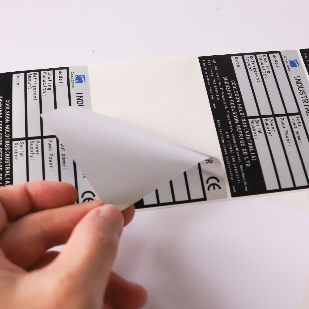 Custom Logo Printing High Temperature Resistant Label Matte Silver Labels Stickers Heat Resistant Label Electrical Stickers
