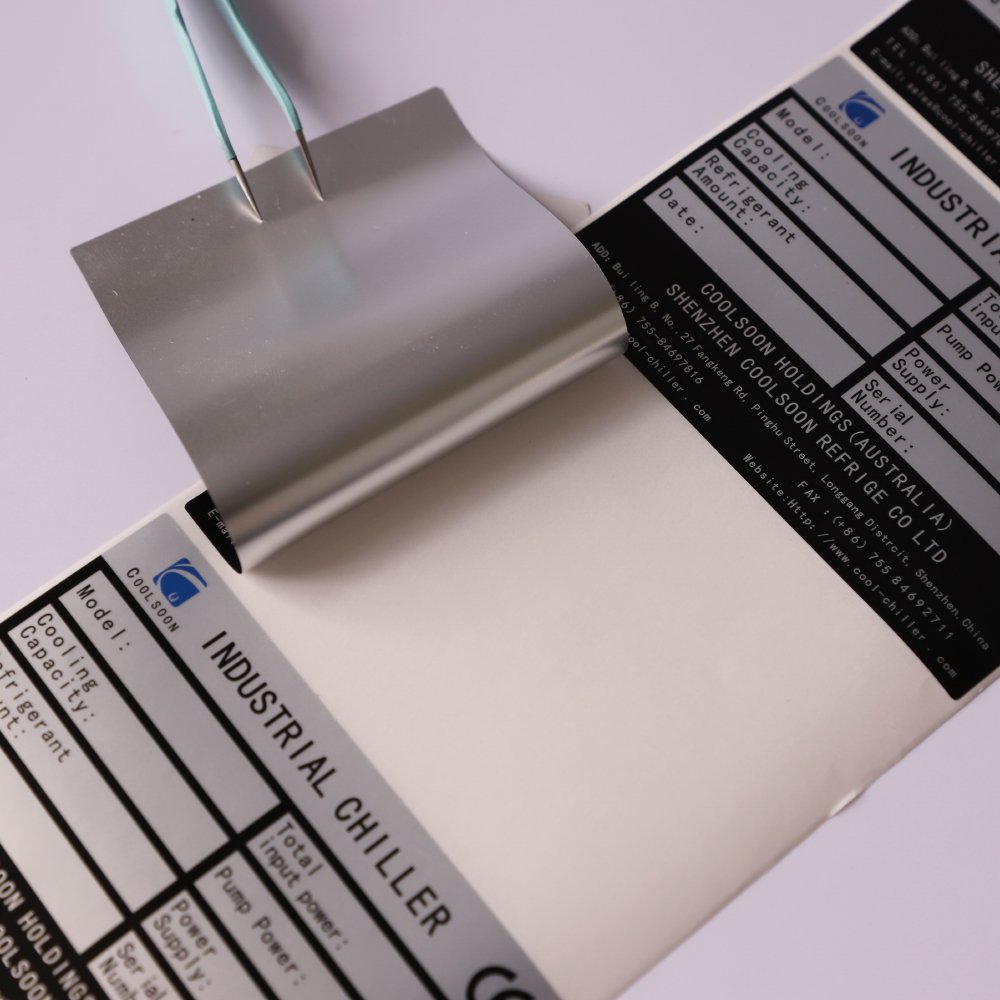 Custom Logo Printing High Temperature Resistant Label Matte Silver Labels Stickers Heat Resistant Label Electrical Stickers
