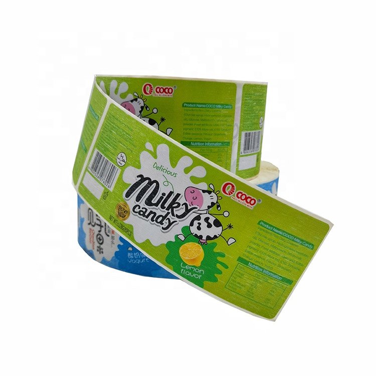 Professional manufacturer PVC coated paper stickers custom logo stickers Pearlescent matte film labels roll