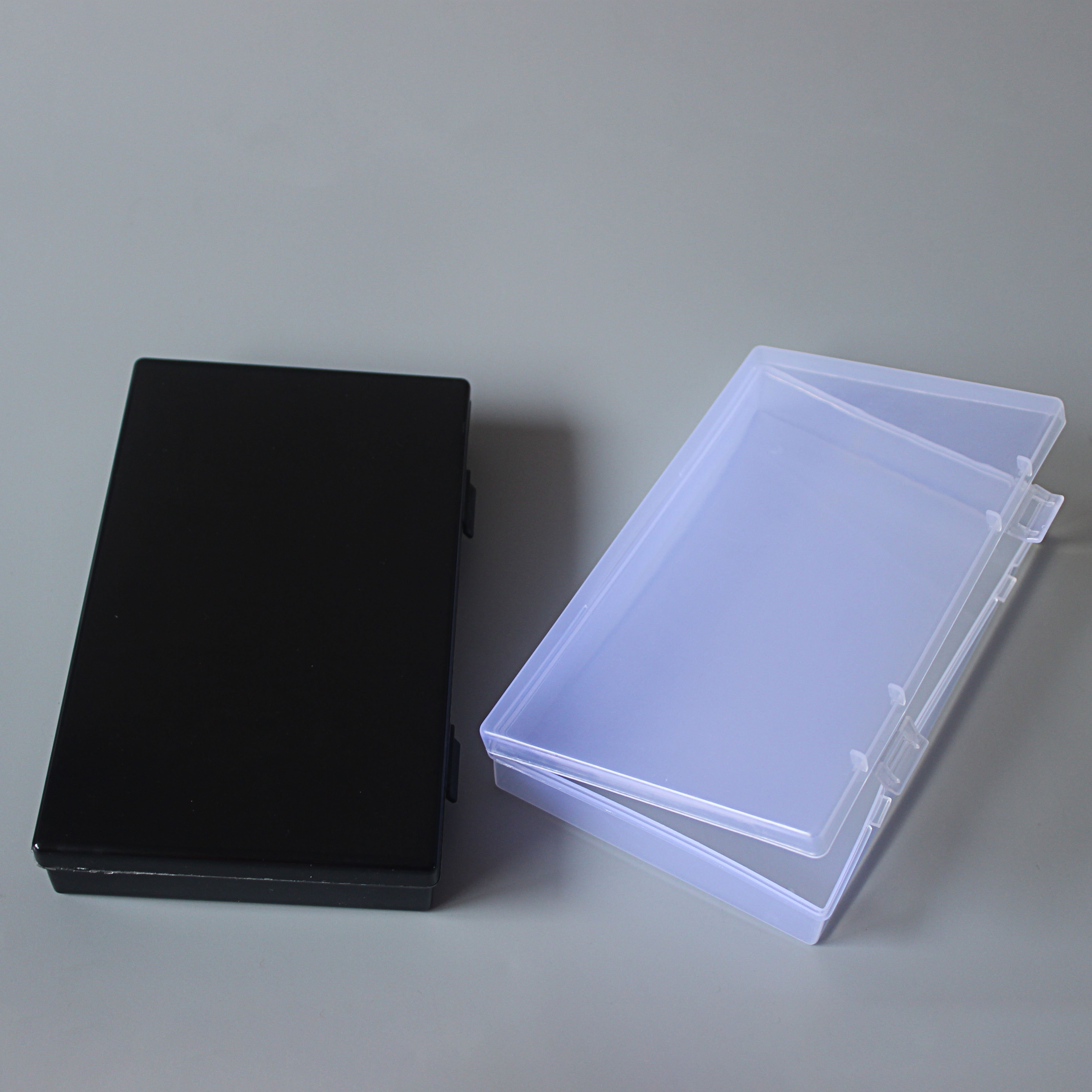 D603 Small square plastic packing empty box with hook parts electronic components storage box