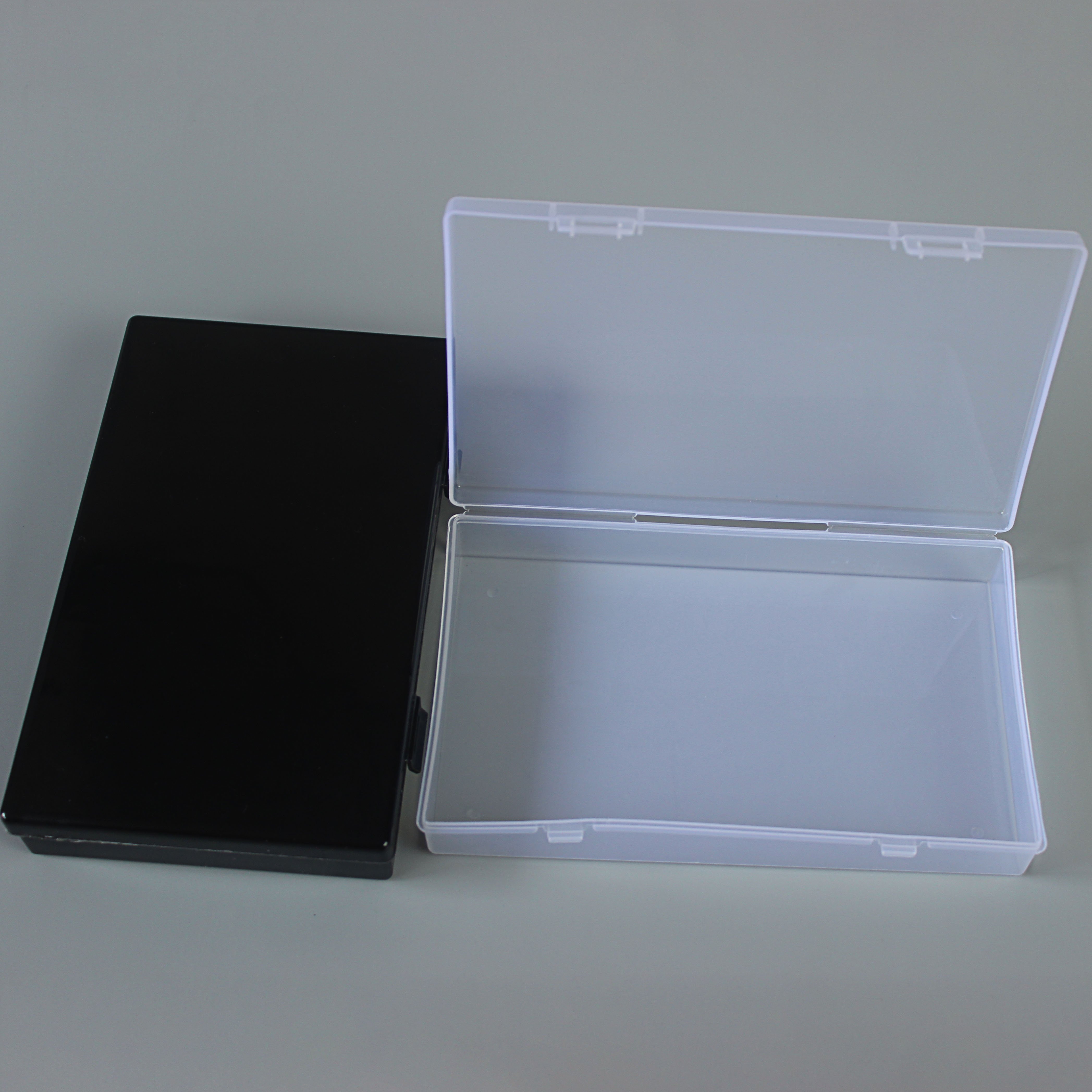 D603 Small square plastic packing empty box with hook parts electronic components storage box