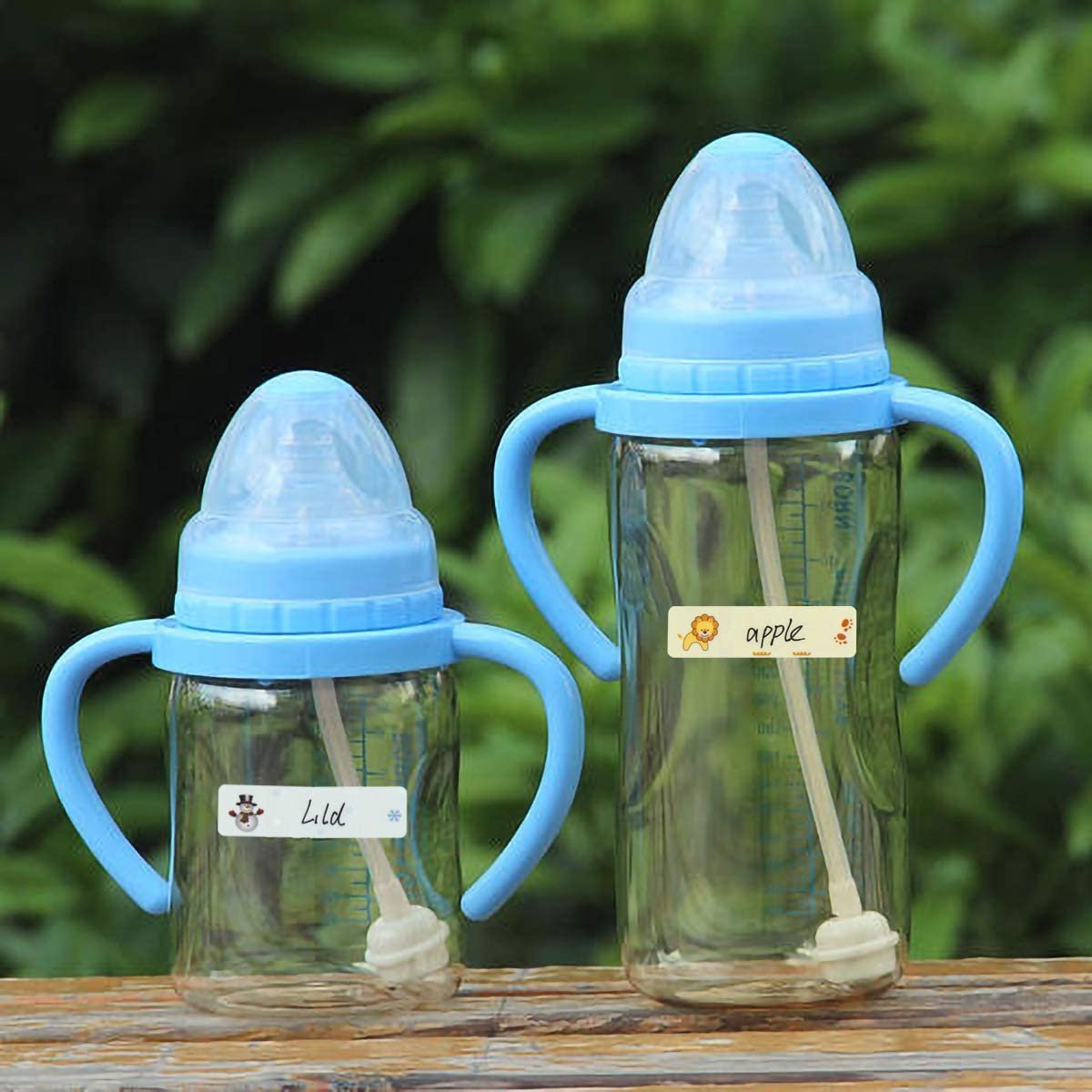 Custom Self-Laminating Waterproof Write-On Dishwasher Safe Baby Bottle School Kids Name Tag Label Sticker For Daycare Kids