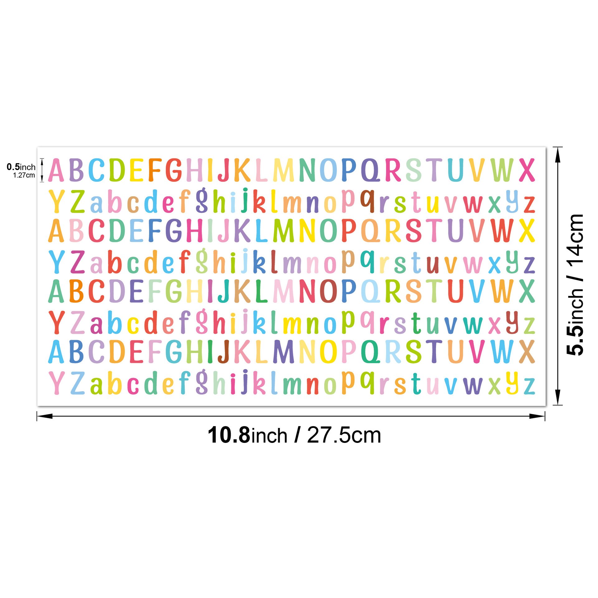Wholesale mini color letter stickers waterproof adhesive vinyl alphabet letter stickers for Scrapbooking Mailbox