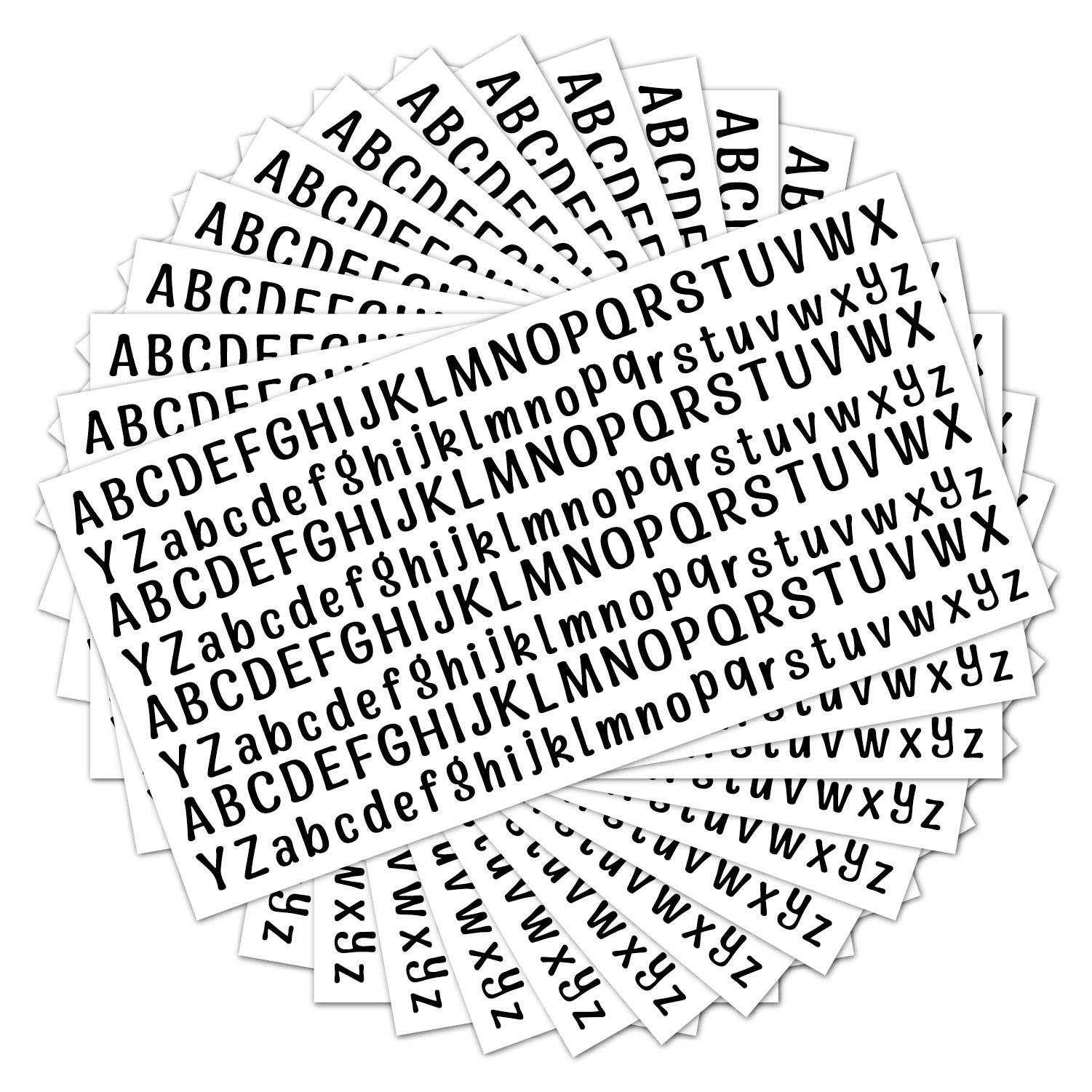 Wholesale mini color letter stickers waterproof adhesive vinyl alphabet letter stickers for Scrapbooking Mailbox