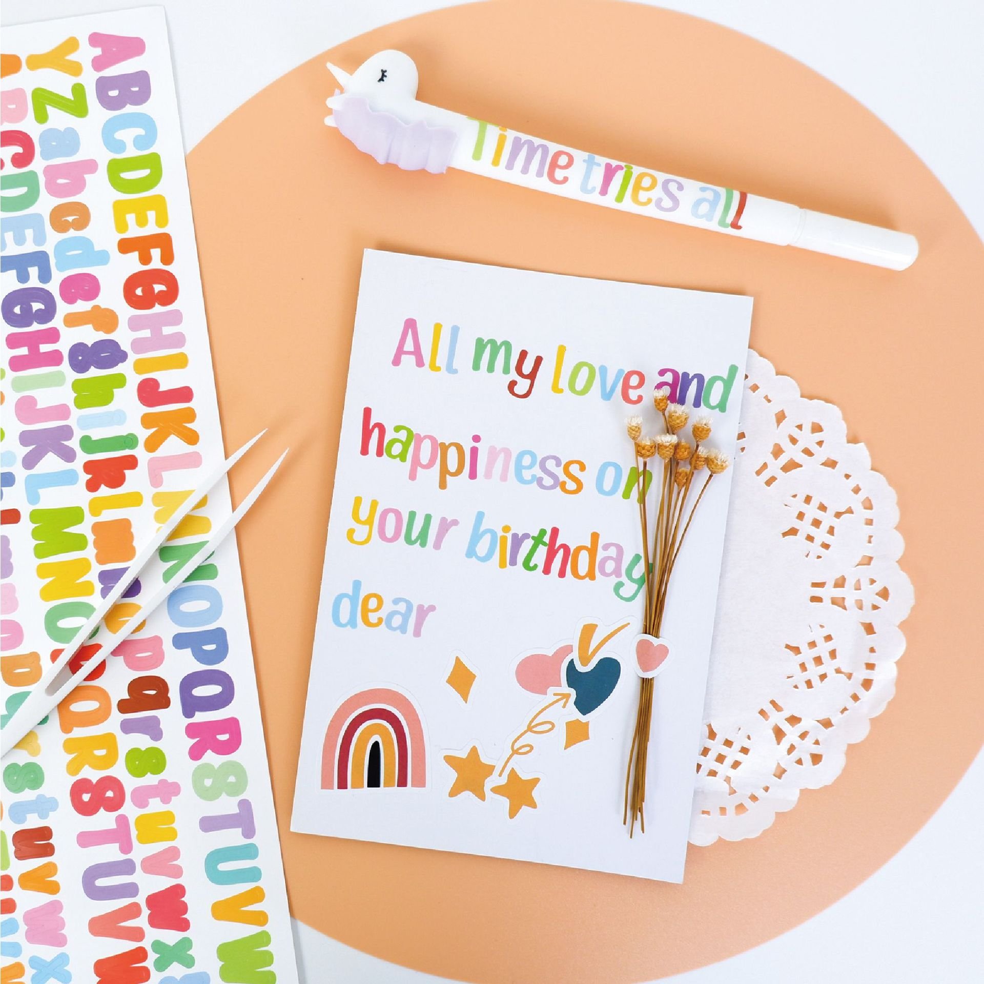 Wholesale mini color letter stickers waterproof adhesive vinyl alphabet letter stickers for Scrapbooking Mailbox