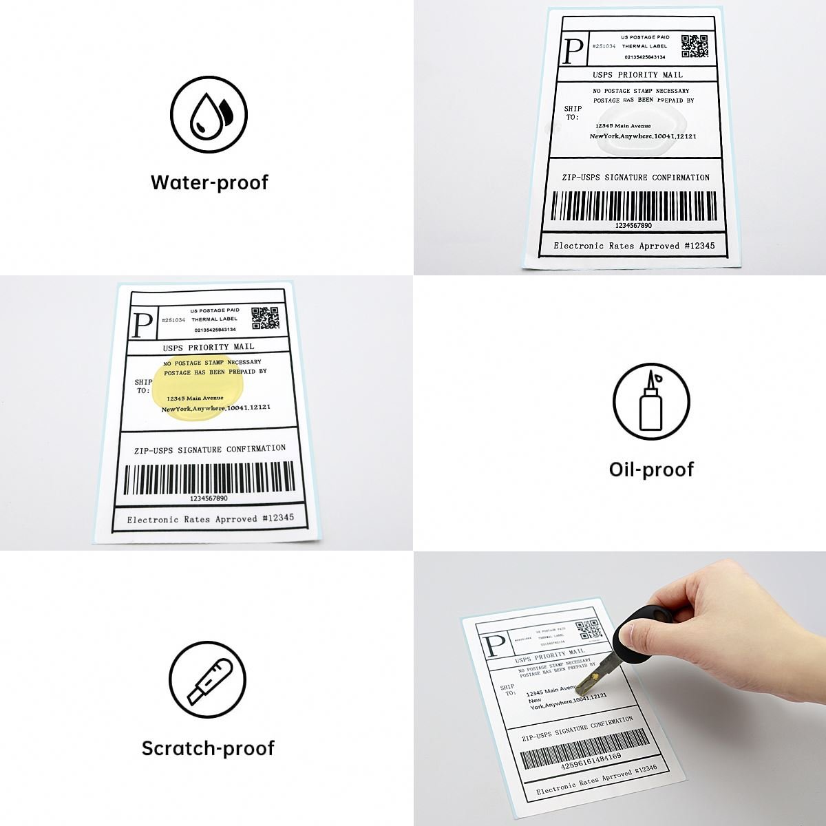 Blank Direct 100x150 Thermal Barcode Label Jumbo Roll Sticker Paper Export
