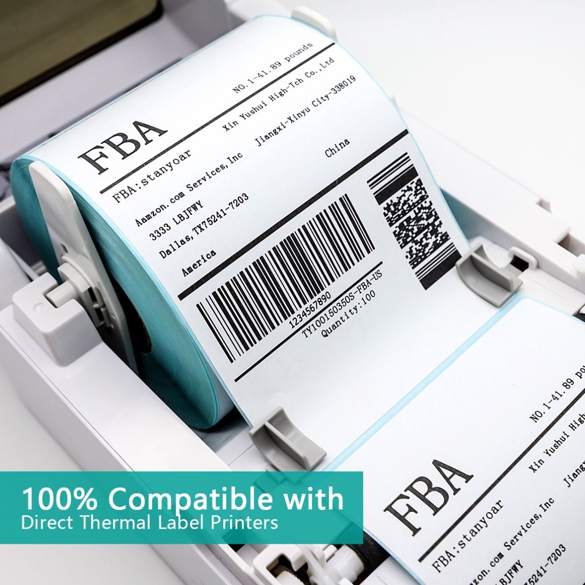 Blank Direct 100x150 Thermal Barcode Label Jumbo Roll Sticker Paper Export