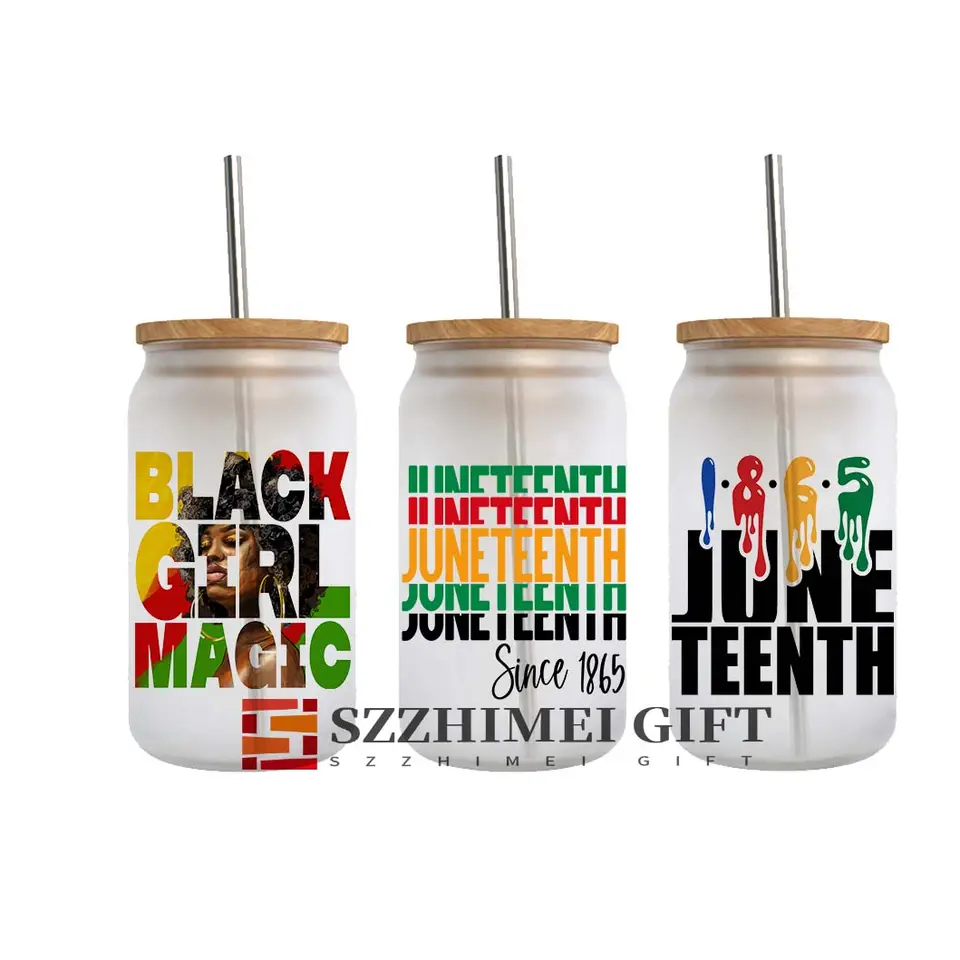 Custom 16oz 20oz 24oz 40oz waterproof uvdtf uv dtf printer cup vinyl libbey wrap transfers sticker