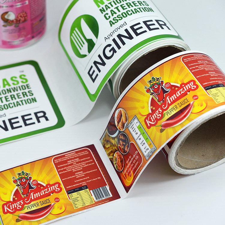 Custom Wholesale Self-Adhesive Stickers BOPP Paper Label Stickers For Packaging and Food