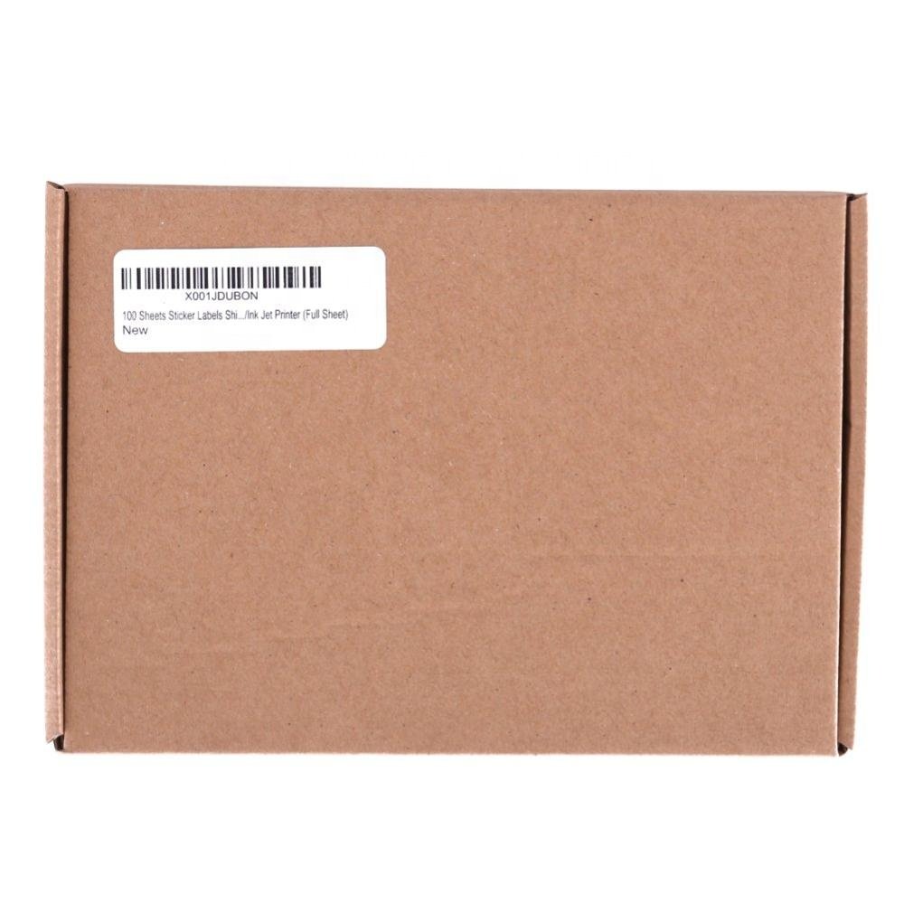 Custom printing self adhesive a4 size paper barcode label sticker