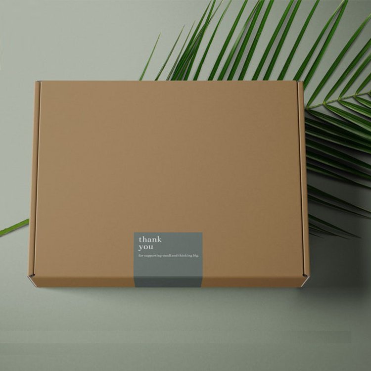 custom label sticker clothing product kraft paper folding shipping boxes custom logo cardboard mailer box