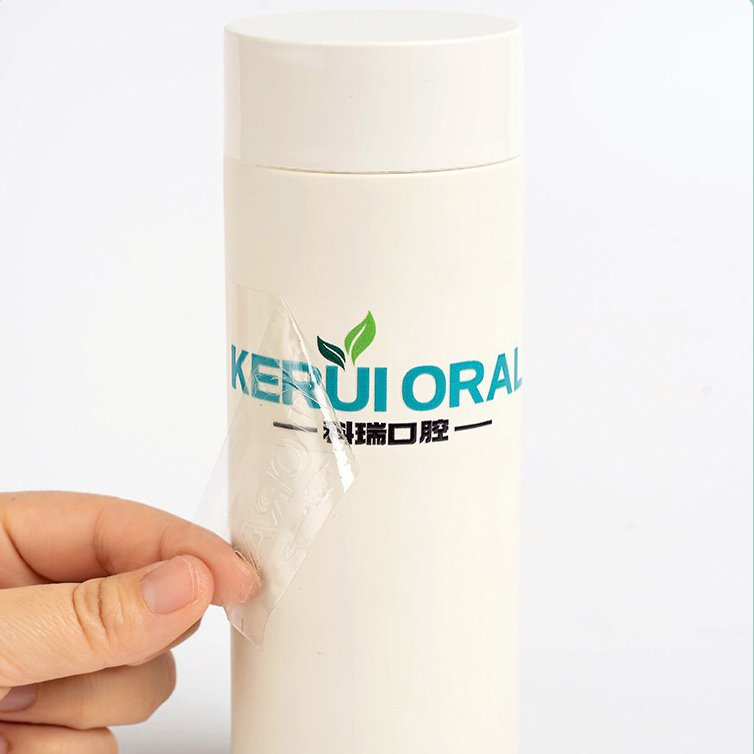 colorful logo sticker Custom printing vinyl uv transfer sticker transparent logo metal stickers transfer bronzing