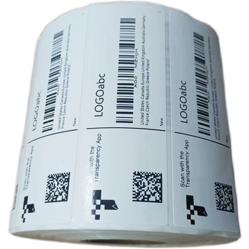 Custom Print QR Code 2D Transparency code Label Transparency Plan Label Sticker For Amazon