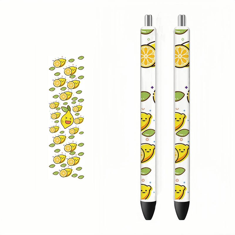 UV DTF pen packaging transfer custom transfer pen stickers uv dtf transfer stickers
