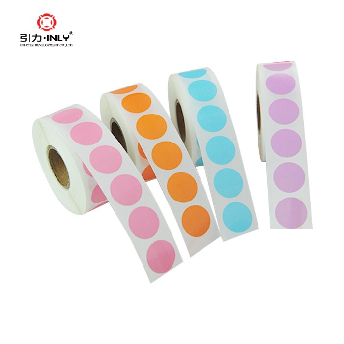 Point sticker color coding label colorful stickers adhesive dot label roll waterproof