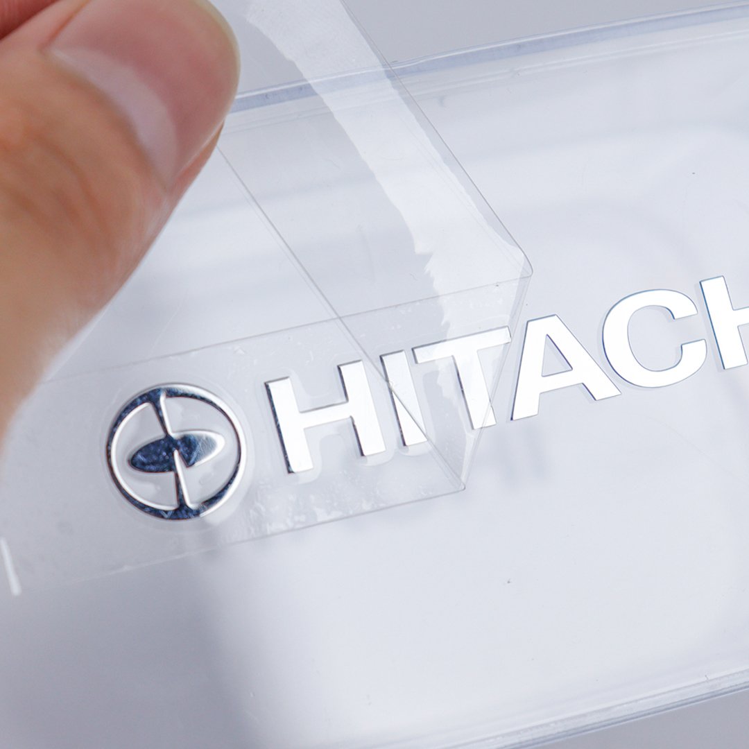 High Adhesive Label Custom Business Logo Waterproof 3D Printed Gold Metal Transfer Stickers Label