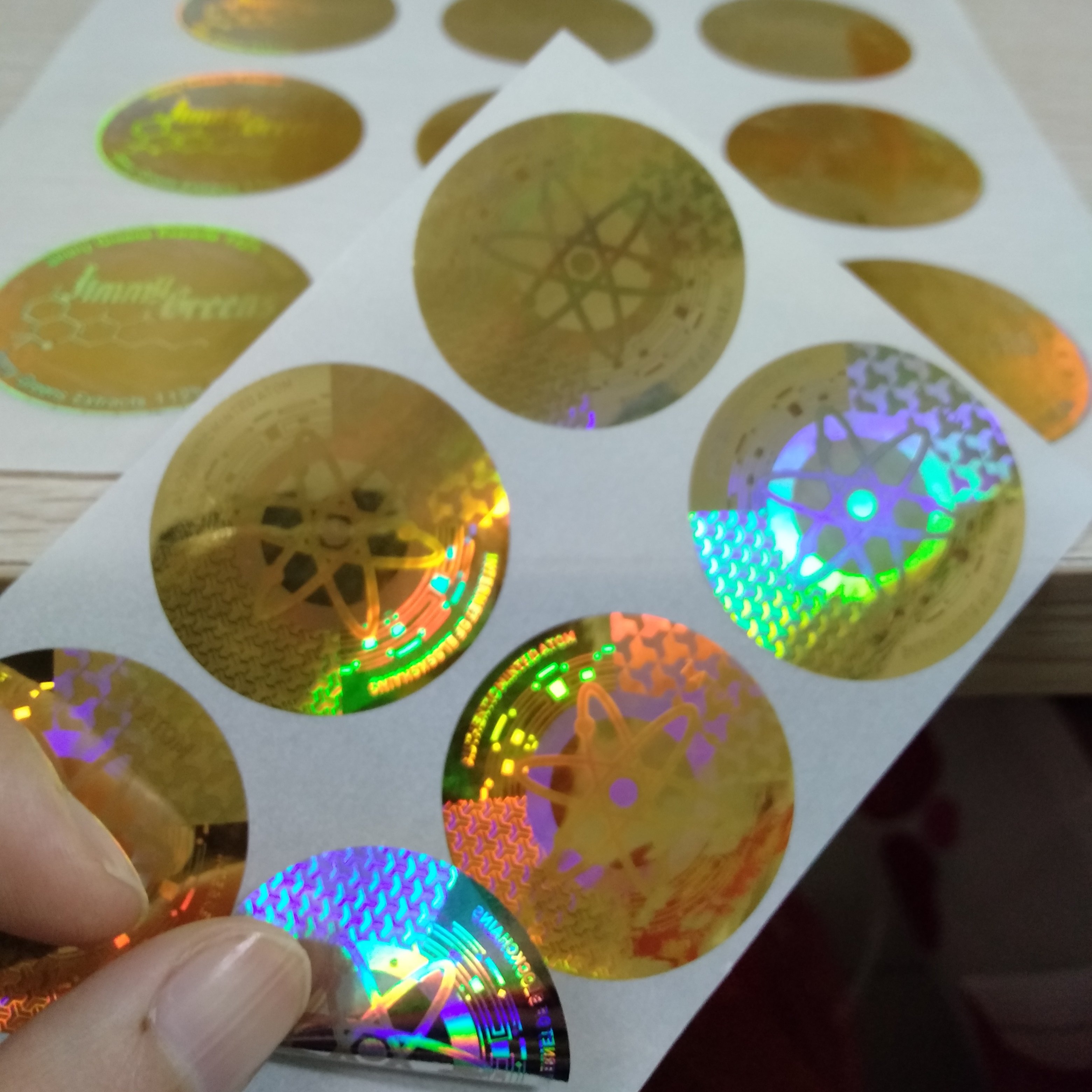 Custom design original genuine laser hologram sticker label with high quality