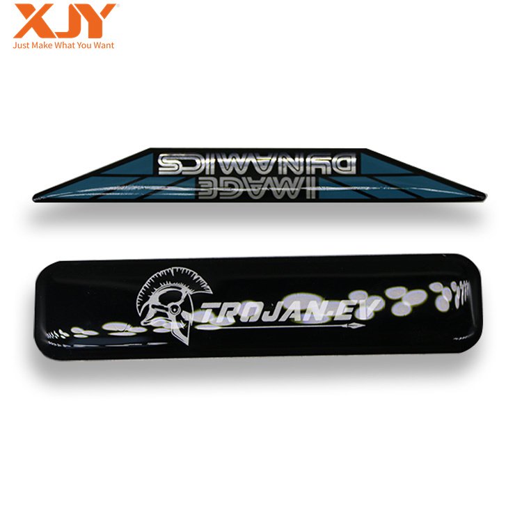 XJY Private design product labels epoxy adhesive sticker vinyl round waterproof sticker custom printing logo label sticker