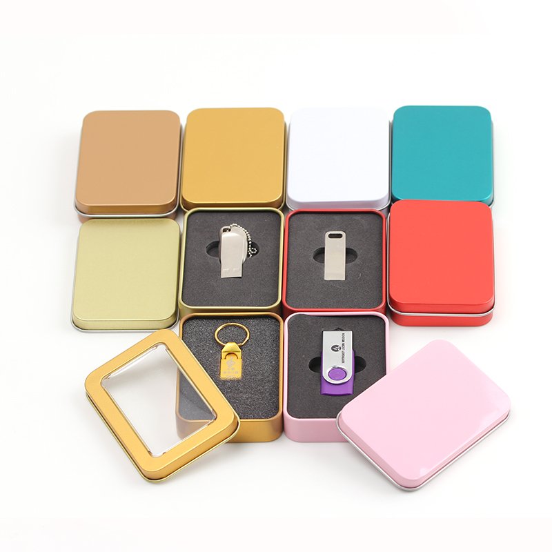Factory Supply Wholesale Cheap Metal Card Box Flat Tin Box Small Packaging Boxes Custom Logo