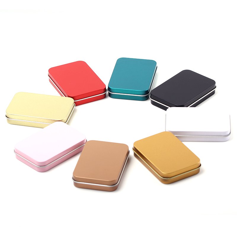 Factory Supply Wholesale Cheap Metal Card Box Flat Tin Box Small Packaging Boxes Custom Logo