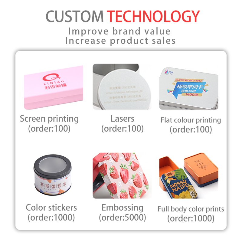 Factory Supply Wholesale Cheap Metal Card Box Flat Tin Box Small Packaging Boxes Custom Logo
