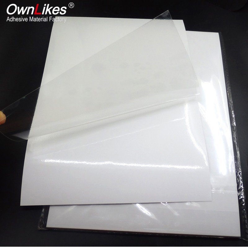 Flexography Clear Inkjet A4 Waterproof Sheet Label Pvc Printable Printable Printing Print A3 For Transparent Vinyl Sticker Paper
