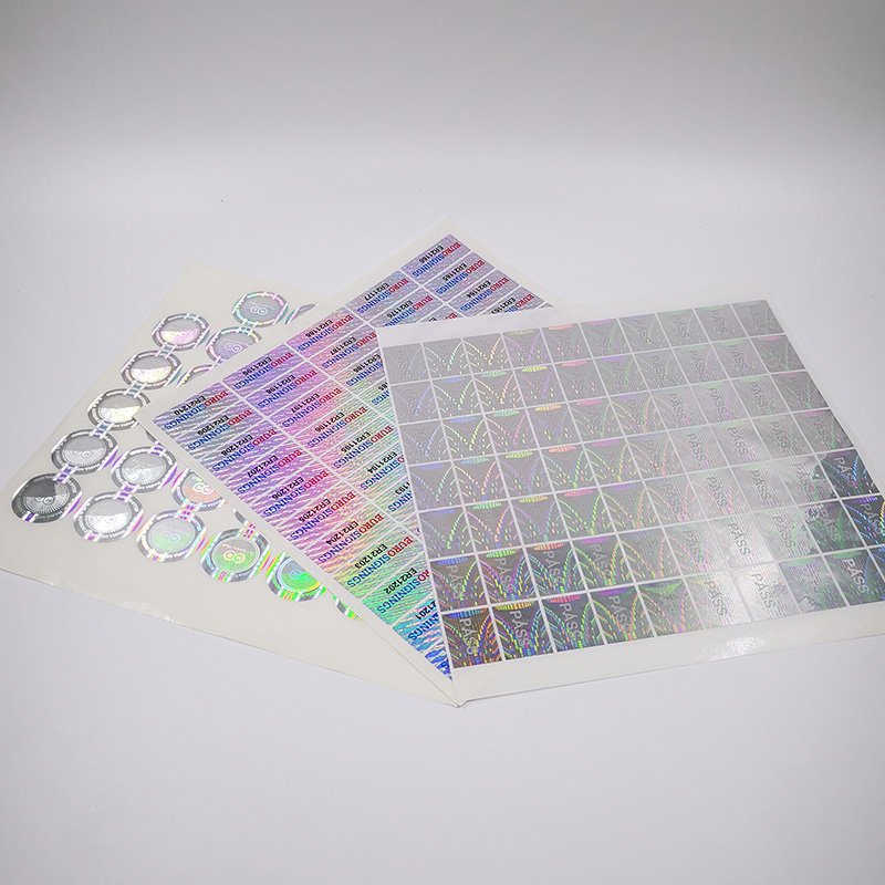 Custom Hologram Stickers High Quality Warranty Holographic Packaging Labels Security Self Adhesive Labels