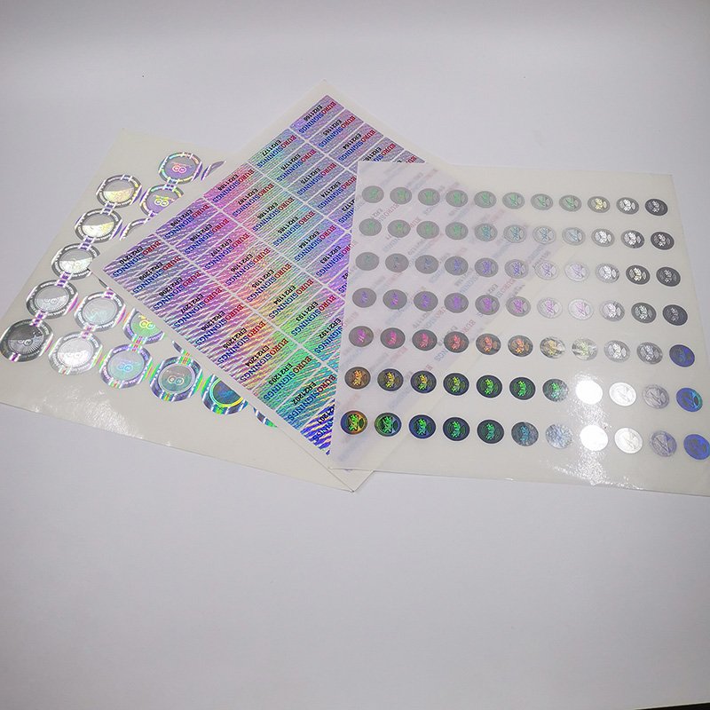 Custom Hologram Stickers High Quality Warranty Holographic Packaging Labels Security Self Adhesive Labels