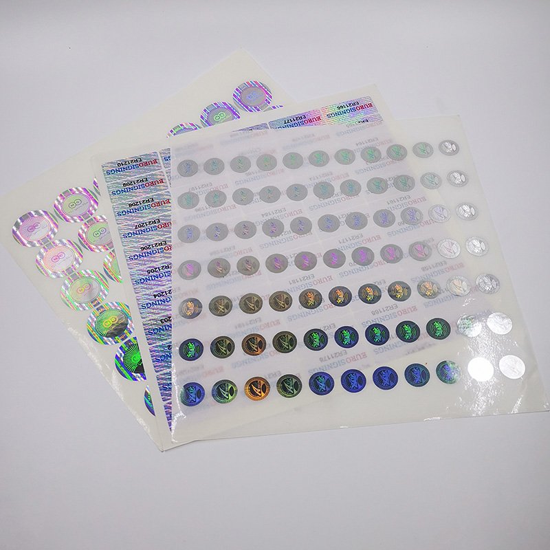 Custom Hologram Stickers High Quality Warranty Holographic Packaging Labels Security Self Adhesive Labels