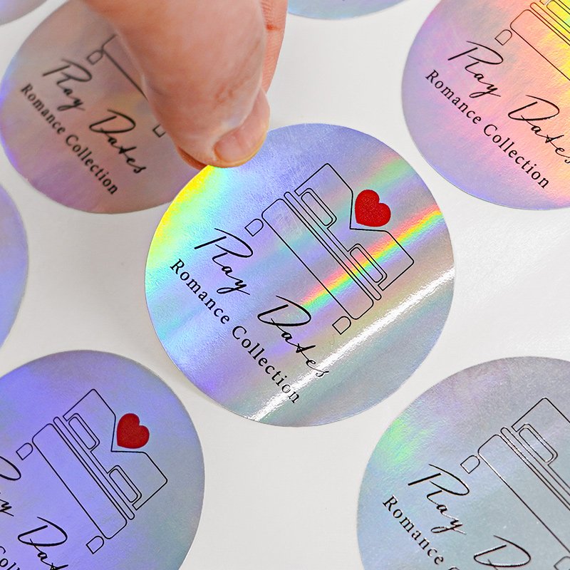 Custom Adhesive Waterproof Round Circle Logo Sticker Printing Roll Personalized Vinyl Sticker PVC Paper Packaging Labels