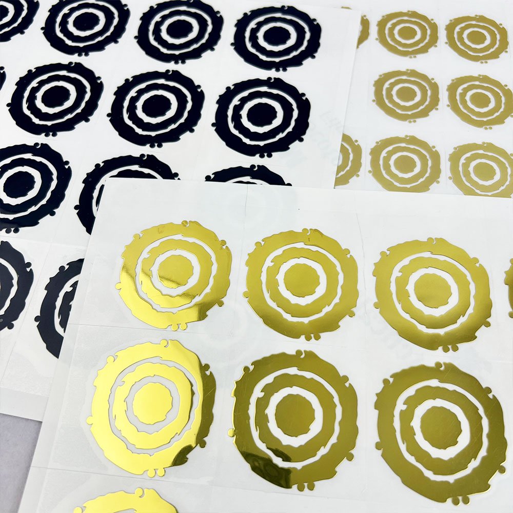 Hight Quality Shiny Label Transfer Electroforming Eetal Nickel 3d Waterproof Sticker